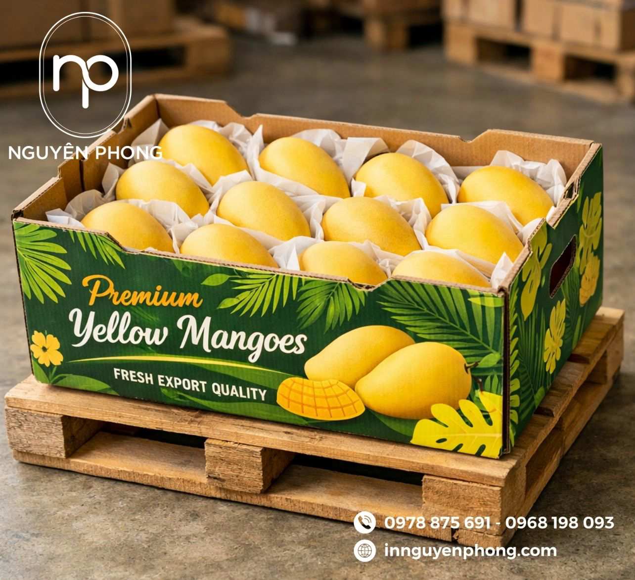 Mẫu thùng carton đựng trái cây 